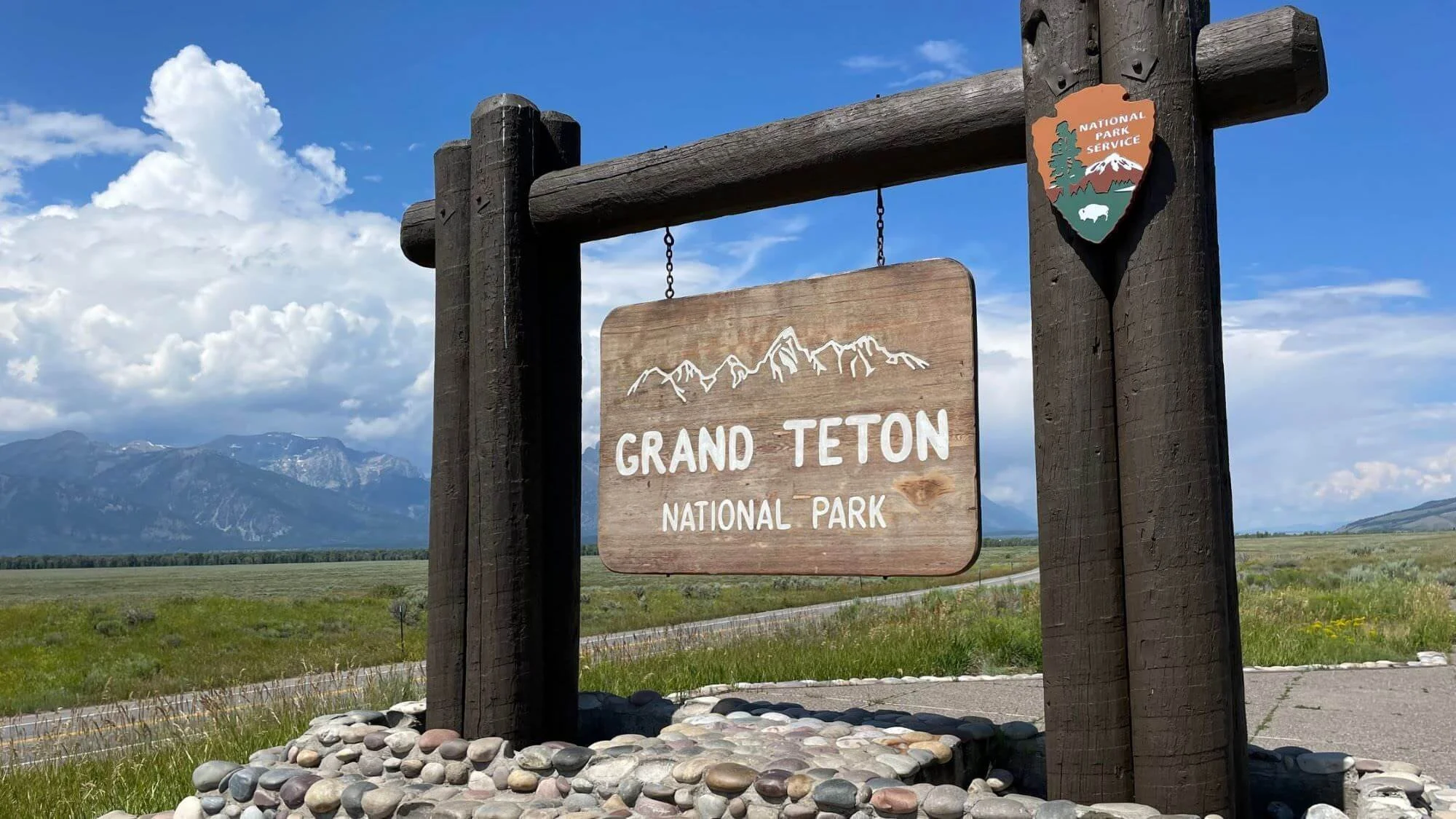 Grand Teton Welcome Sign